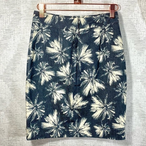 L'agence palm tree print pencil skirt size 2 - Picture 10 of 11